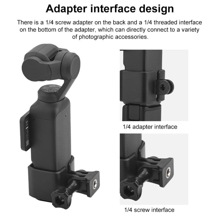 For DJI OSMO Pocket 3 BRDRC Protection Frame Adapter Base, Type:Frame + Backpack Clip