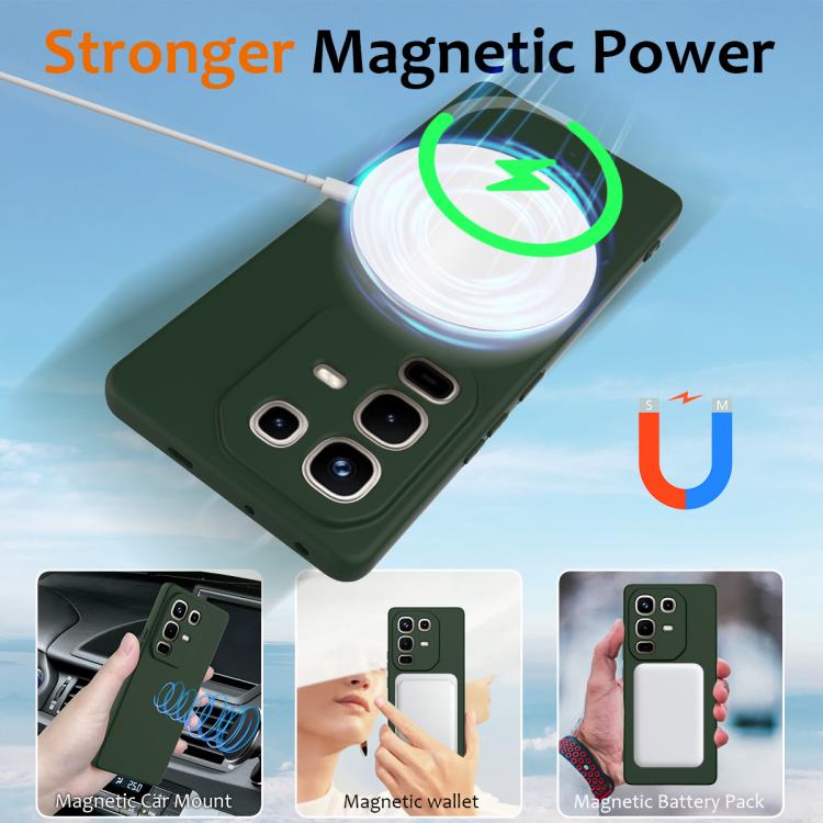 For Infinix Note 50 Pro+ Shockproof Silicone Magsafe Phone Case