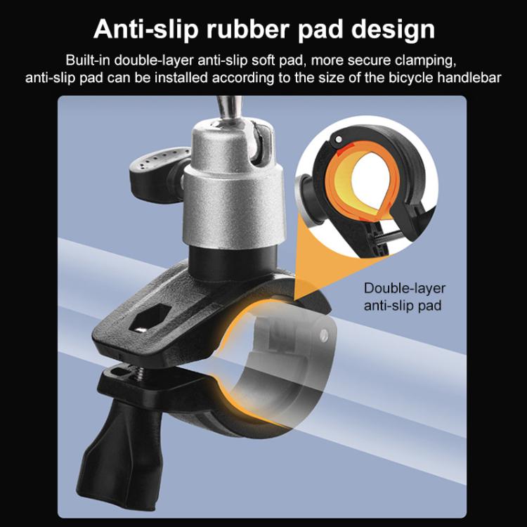 For DJI RC / RC 2 BRDRC Drone Remote Control Adapter Base Bicycle Holder - Black Silver