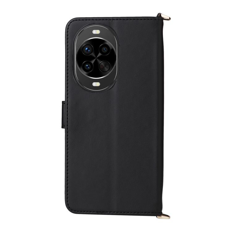 For Huawei nova 14 Pro 5G Multifunctional 6-Card Slots Leather Phone Case with Wrist Strap