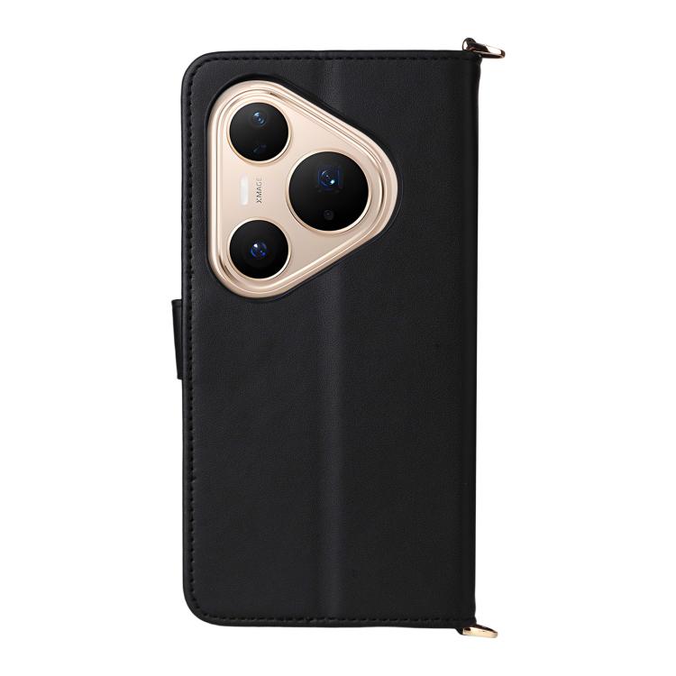 For Huawei Pura 80 Pro 5G / 80 Pro+ 5G Multifunctional 6-Card Slots Leather Phone Case with Wrist Strap
