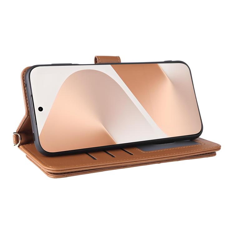 For Huawei Pura 80 Pro 5G / 80 Pro+ 5G Multifunctional 6-Card Slots Leather Phone Case with Wrist Strap