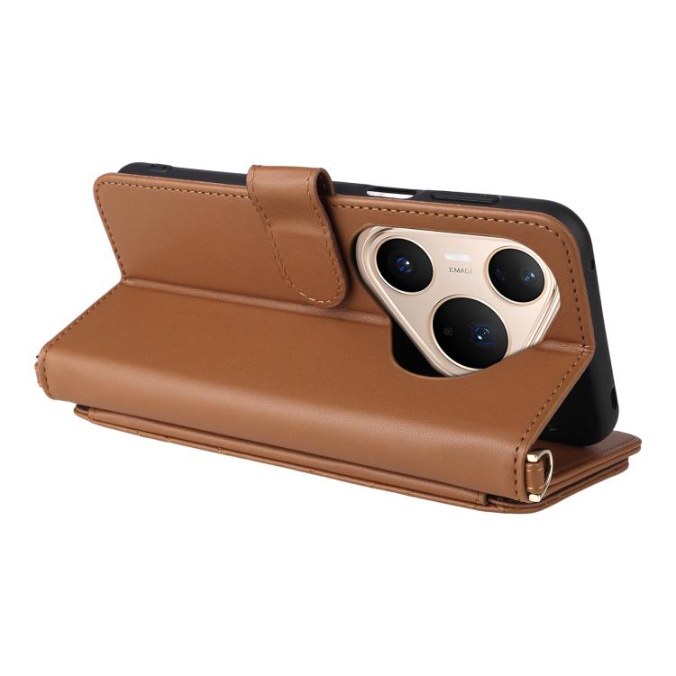 For Huawei Pura 80 Pro 5G / 80 Pro+ 5G Multifunctional 6-Card Slots Leather Phone Case with Wrist Strap