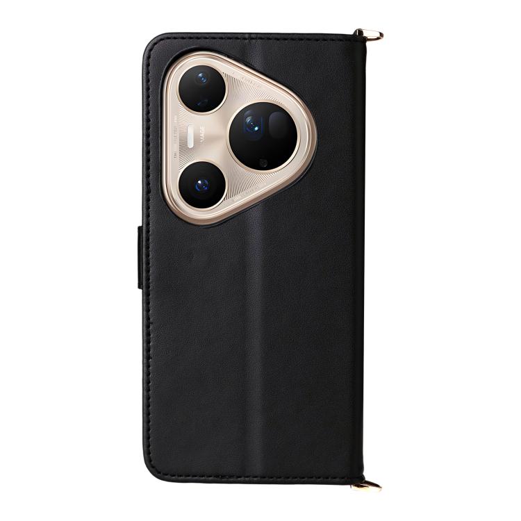 For Huawei Pura 80 Ultra 5G Multifunctional 6-Card Slots Leather Phone Case with Wrist Strap