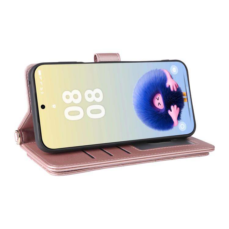 For Huawei Pura 80 5G Multifunctional 6-Card Slots Leather Phone Case with Wrist Strap