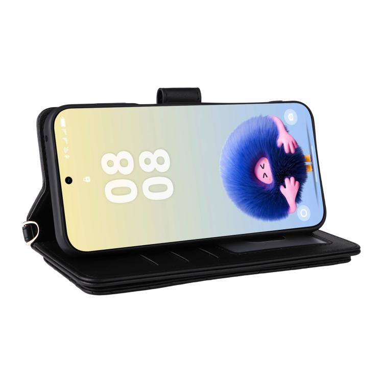 For Huawei Pura 80 5G Multifunctional 6-Card Slots Leather Phone Case with Wrist Strap