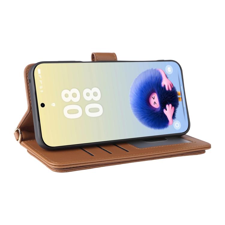 For Huawei Pura 80 5G Multifunctional 6-Card Slots Leather Phone Case with Wrist Strap