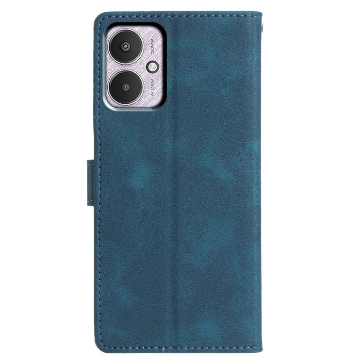 For Redmi 13C 4G Triangles Embossed Leather Phone Case