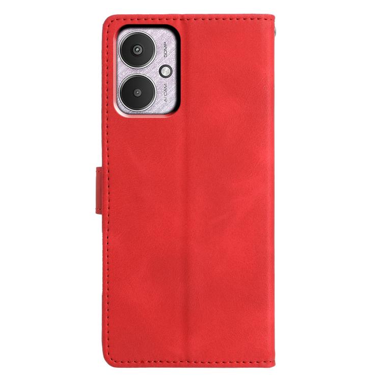 For Redmi 13C 4G Triangles Embossed Leather Phone Case