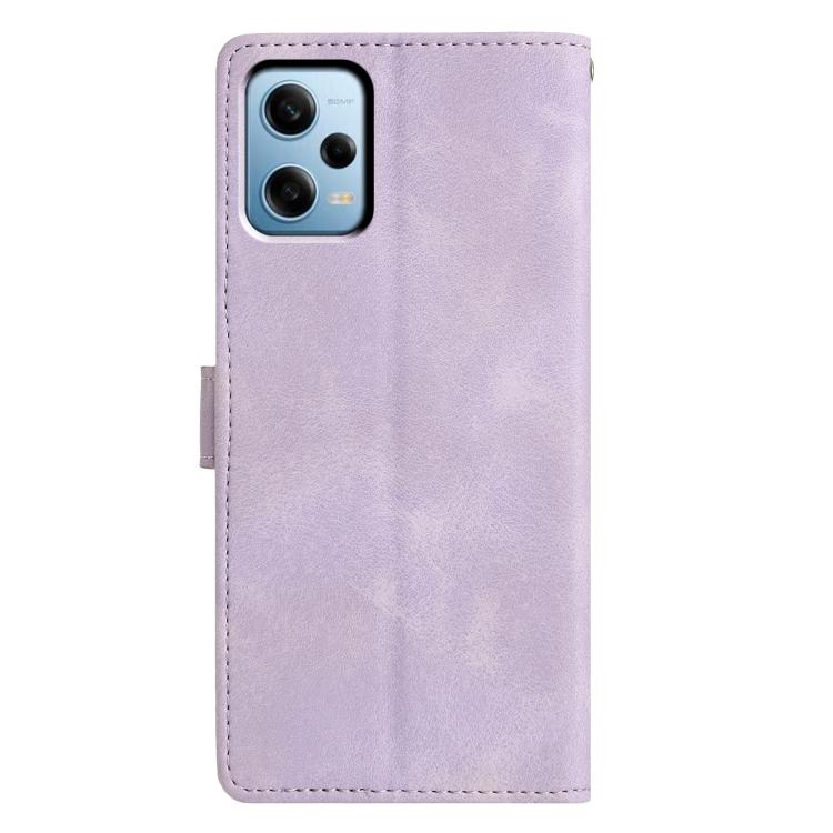 For Redmi Note 12 Pro 5G Triangles Embossed Leather Phone Case