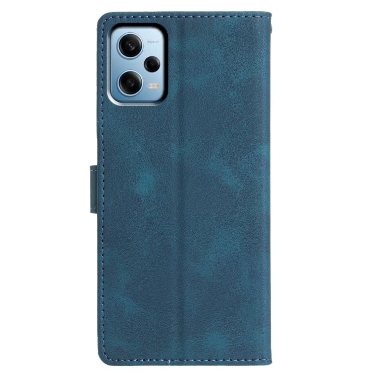 For Redmi Note 12 Pro 5G Triangles Embossed Leather Phone Case