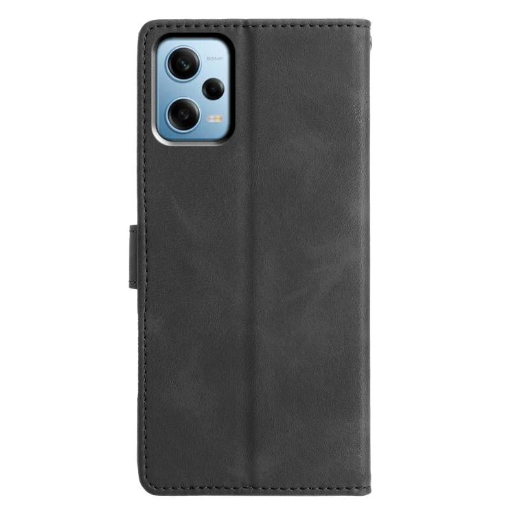 For Redmi Note 12 Pro 5G Triangles Embossed Leather Phone Case