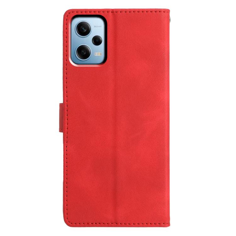 For Redmi Note 12 Pro 5G Triangles Embossed Leather Phone Case