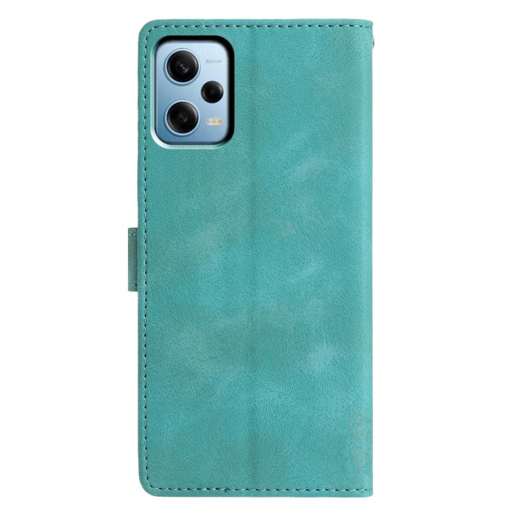 For Redmi Note 12 Pro 5G Triangles Embossed Leather Phone Case