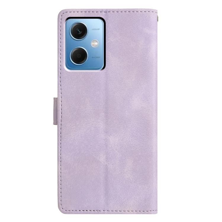 For Redmi Note 12 4G Triangles Embossed Leather Phone Case