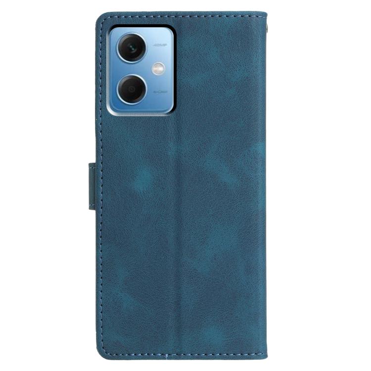For Redmi Note 12 4G Triangles Embossed Leather Phone Case