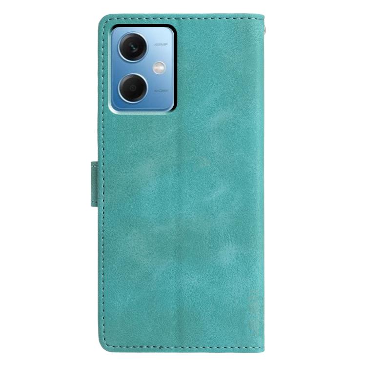 For Redmi Note 12 4G Triangles Embossed Leather Phone Case