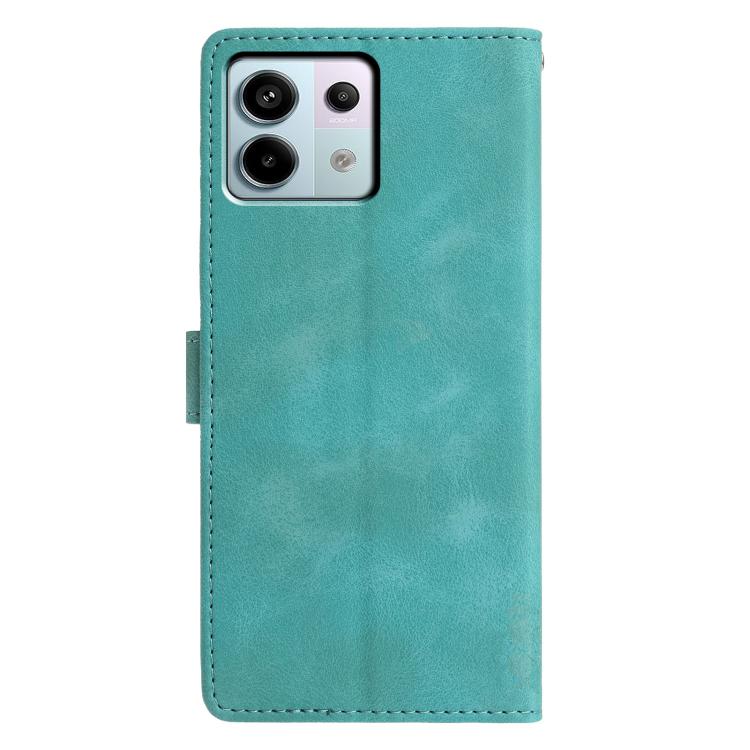 For Redmi Note 13 Pro 5G Triangles Embossed Leather Phone Case
