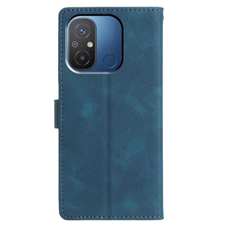 For Redmi 12C Triangles Embossed Leather Phone Case