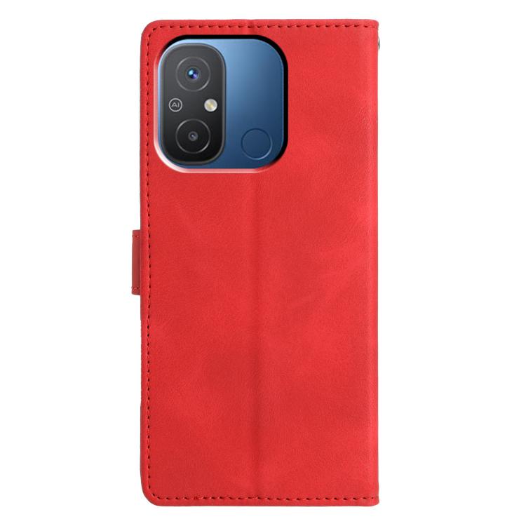 For Redmi 12C Triangles Embossed Leather Phone Case