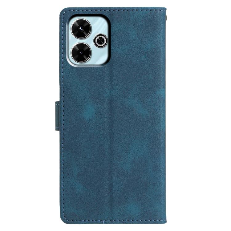 For Redmi 13 4G Triangles Embossed Leather Phone Case