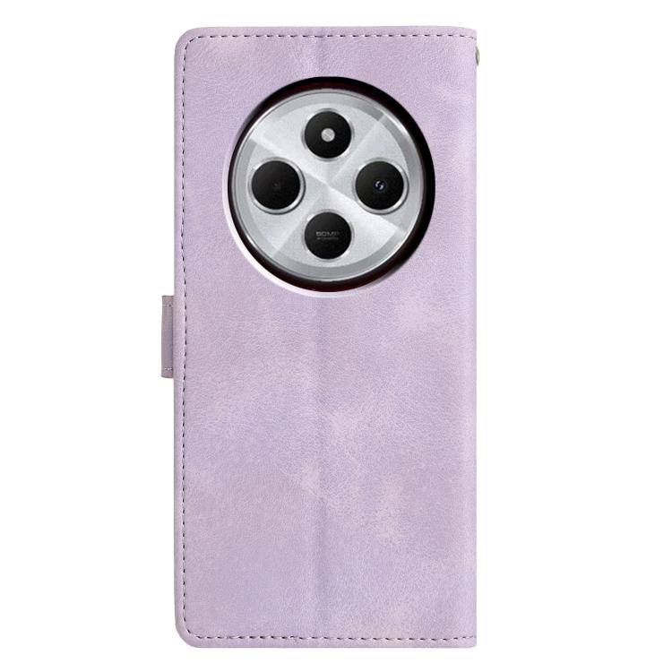 For Redmi 14C 4G / A3 Pro 4G Triangles Embossed Leather Phone Case