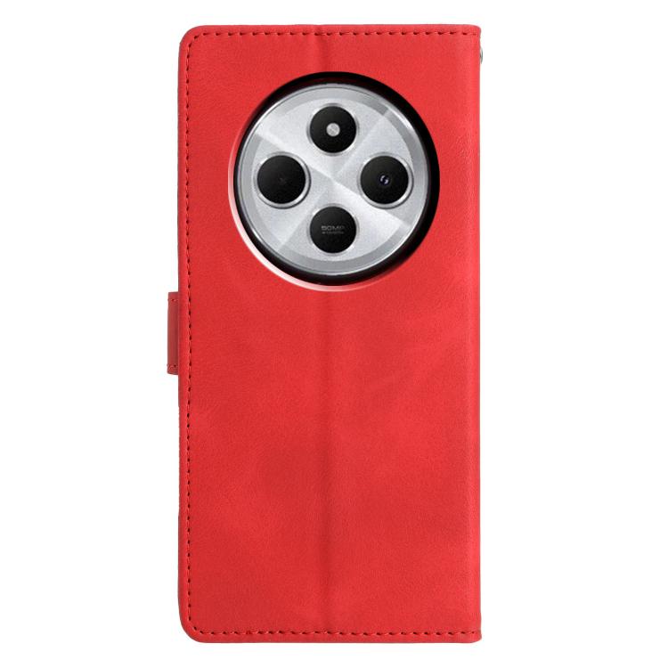 For Redmi 14C 4G / A3 Pro 4G Triangles Embossed Leather Phone Case