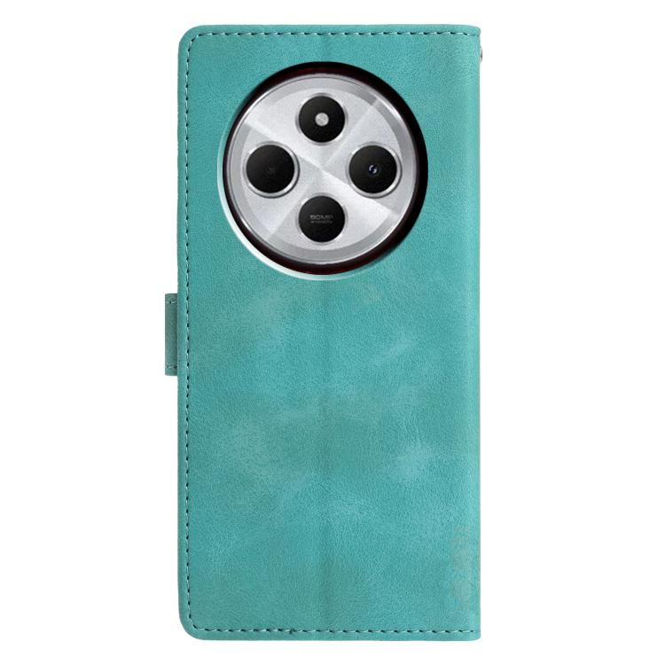For Redmi 14C 4G / A3 Pro 4G Triangles Embossed Leather Phone Case