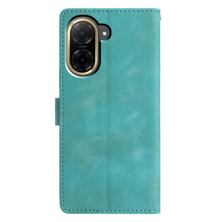 For Redmi A5 4G 171.7mm Triangles Embossed Leather Phone Case
