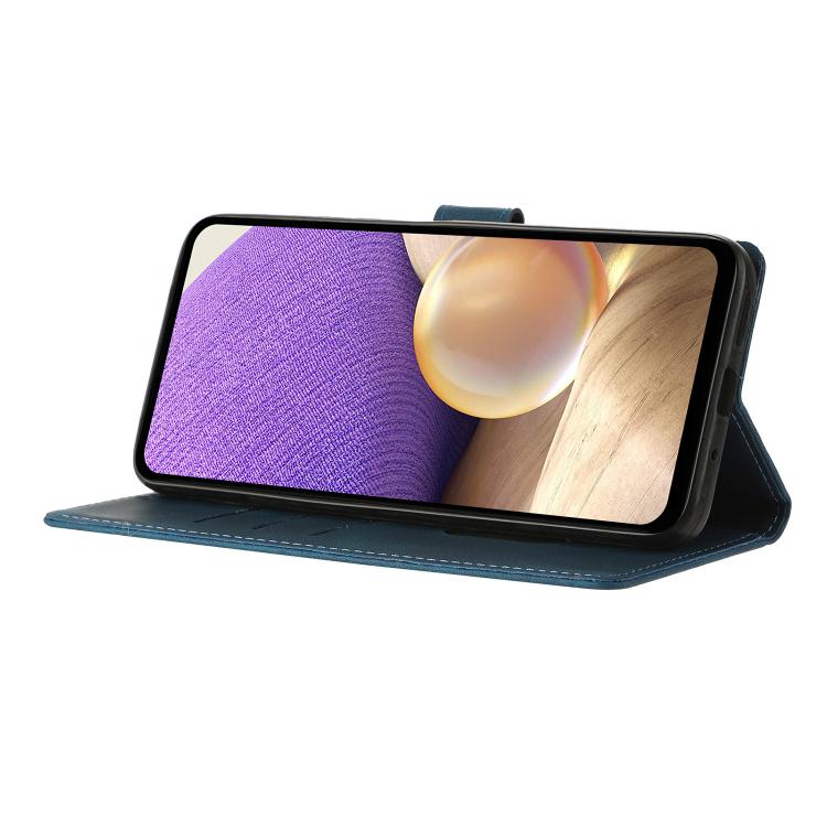 For Redmi Note 14 4G 163.25mm Triangles Embossed Leather Phone Case