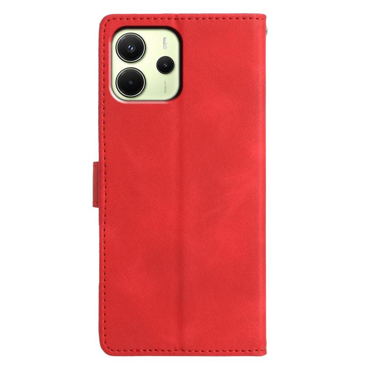 For Redmi Note 14 4G 163.25mm Triangles Embossed Leather Phone Case