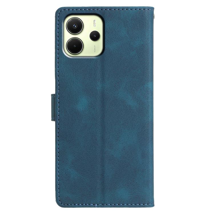 For Redmi Note 14 4G 164.84mm Triangles Embossed Leather Phone Case