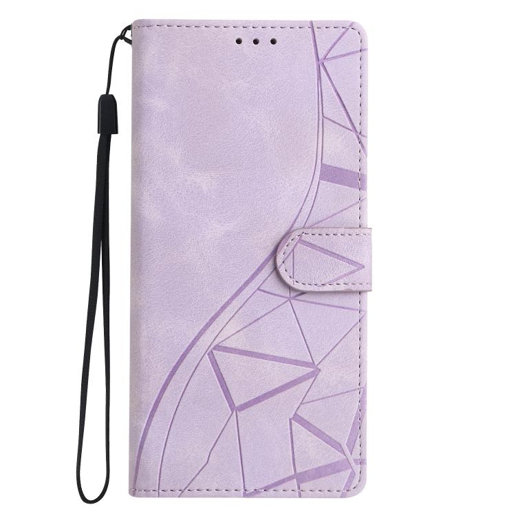 For Redmi Note 14 5G Triangles Embossed Leather Phone Case