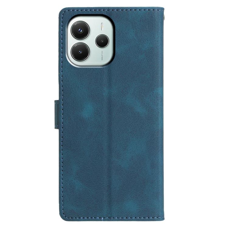 For Redmi Note 14 5G Triangles Embossed Leather Phone Case