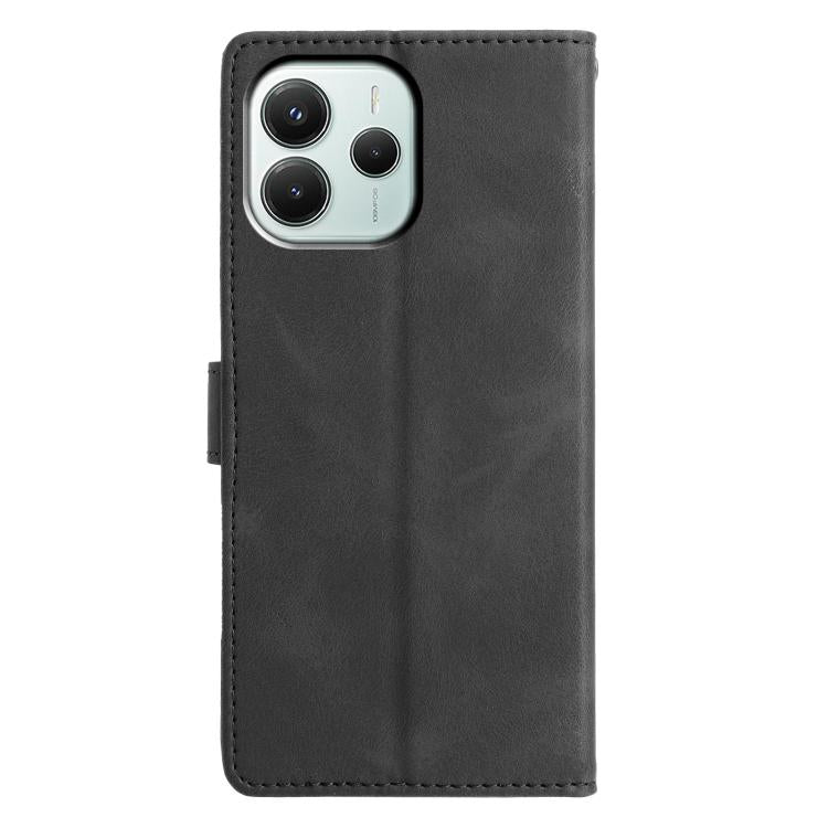 For Redmi Note 14 5G Triangles Embossed Leather Phone Case