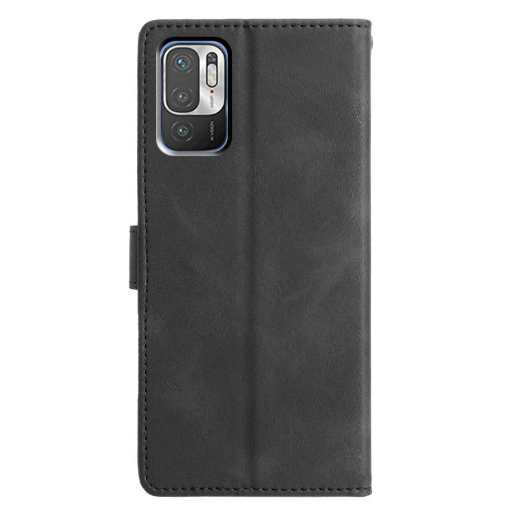 For Redmi Note 10 5G Triangles Embossed Leather Phone Case