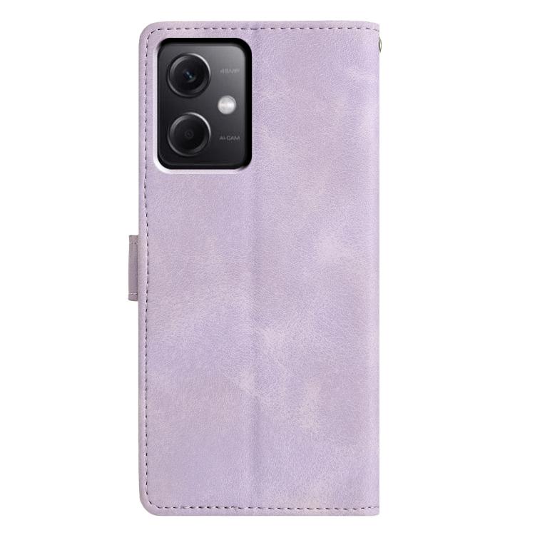 For Redmi Note 12 5G Triangles Embossed Leather Phone Case