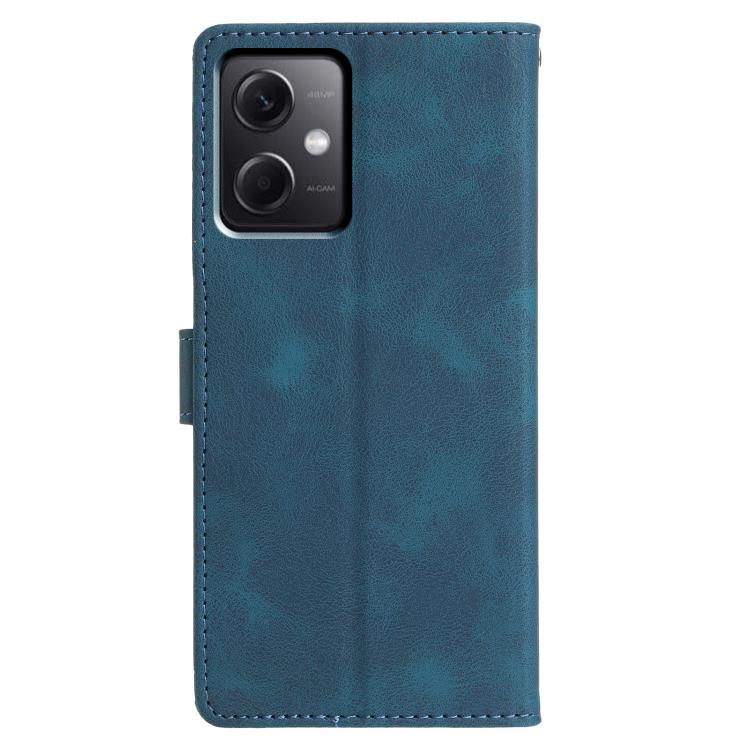 For Redmi Note 12 5G Triangles Embossed Leather Phone Case