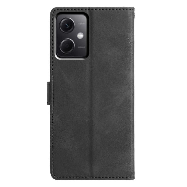 For Redmi Note 12 5G Triangles Embossed Leather Phone Case