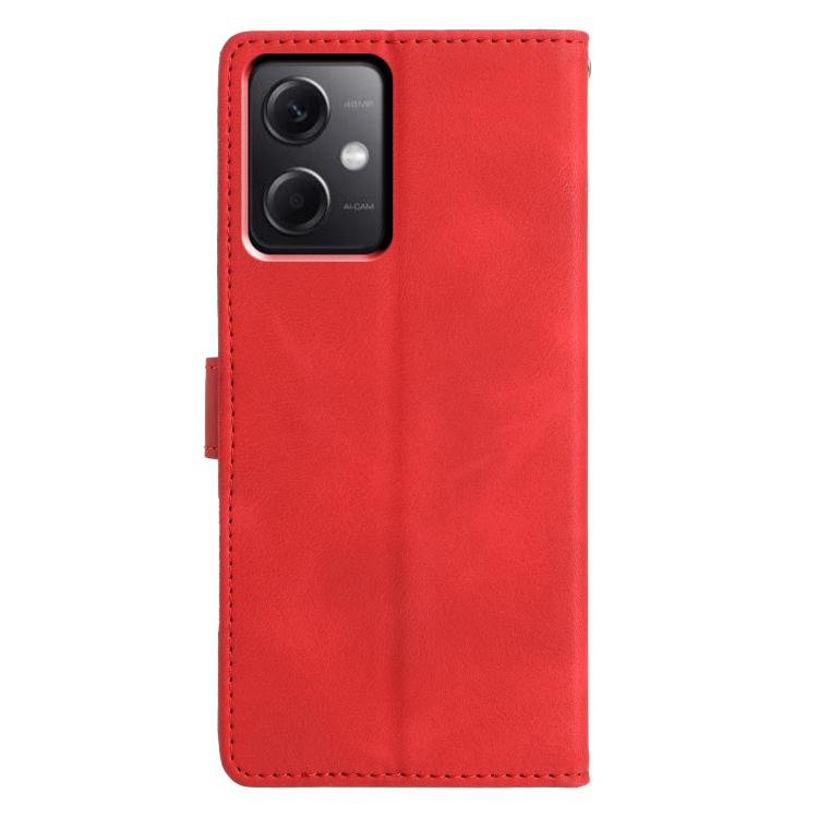 For Redmi Note 12 5G Triangles Embossed Leather Phone Case