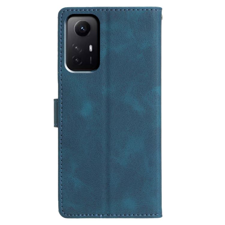 For Redmi Note 12S Triangles Embossed Leather Phone Case