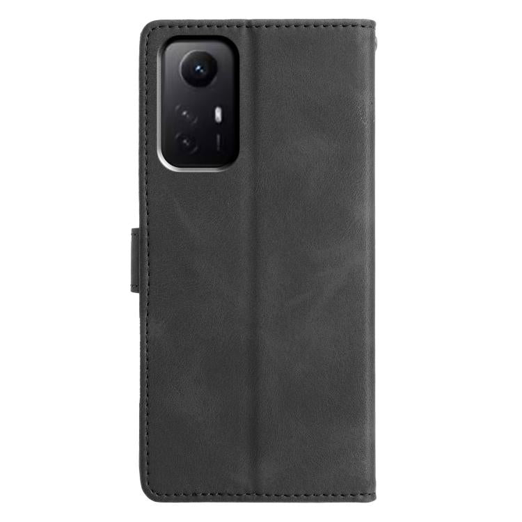 For Redmi Note 12S Triangles Embossed Leather Phone Case