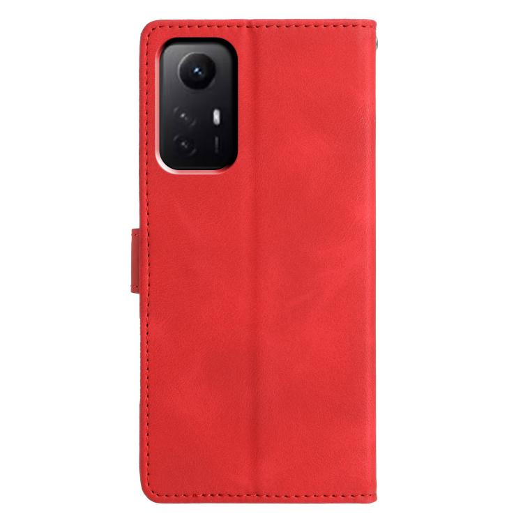 For Redmi Note 12S Triangles Embossed Leather Phone Case