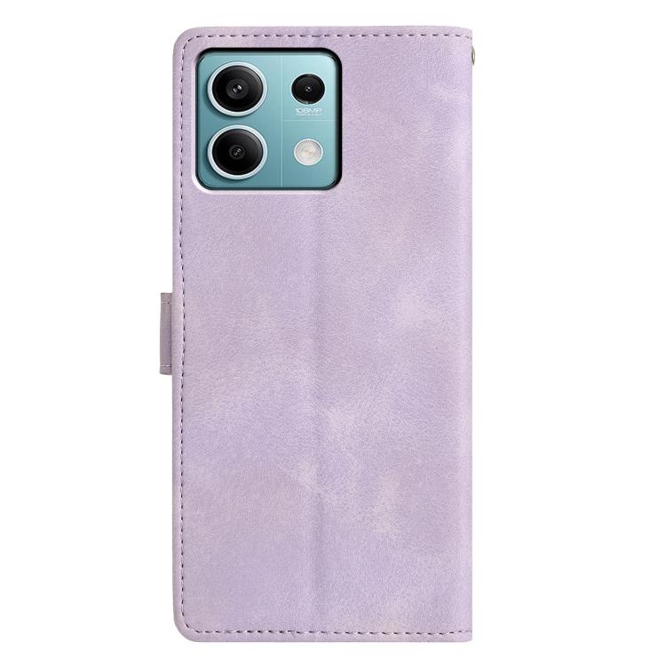 For Redmi Note 13 5G Triangles Embossed Leather Phone Case