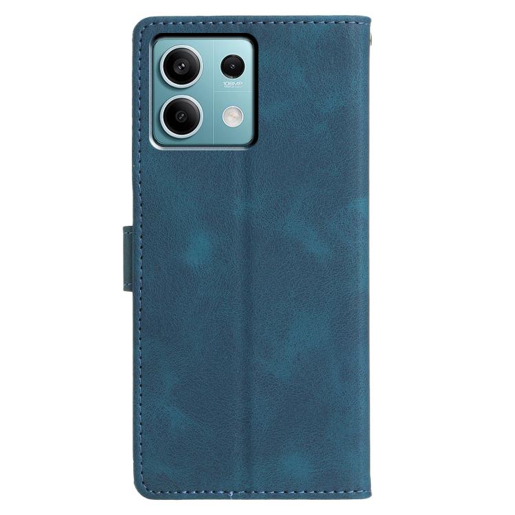For Redmi Note 13 5G Triangles Embossed Leather Phone Case