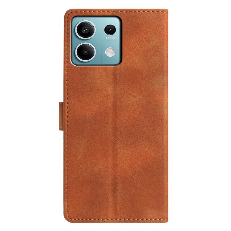 For Redmi Note 13 5G Triangles Embossed Leather Phone Case