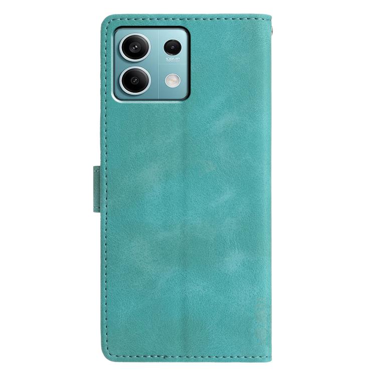 For Redmi Note 13 5G Triangles Embossed Leather Phone Case
