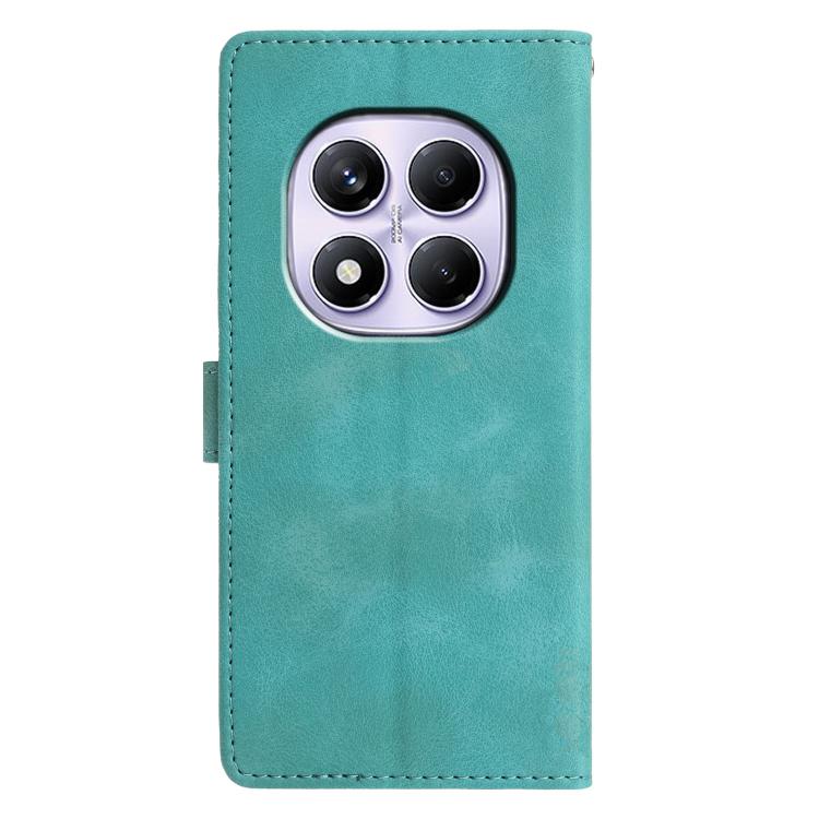 For Redmi Note 14 Pro 5G Triangles Embossed Leather Phone Case