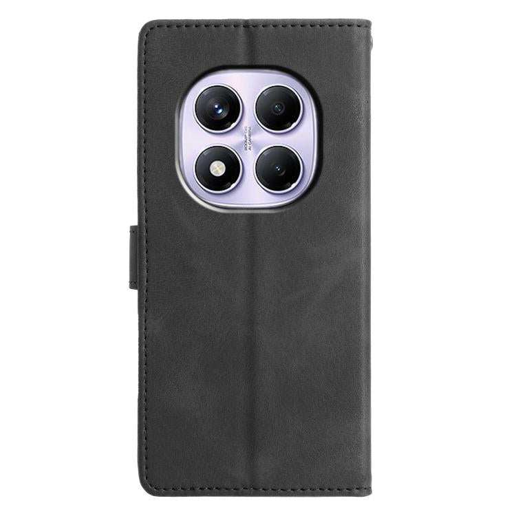 For Redmi Note 14 Pro 4G Triangles Embossed Leather Phone Case