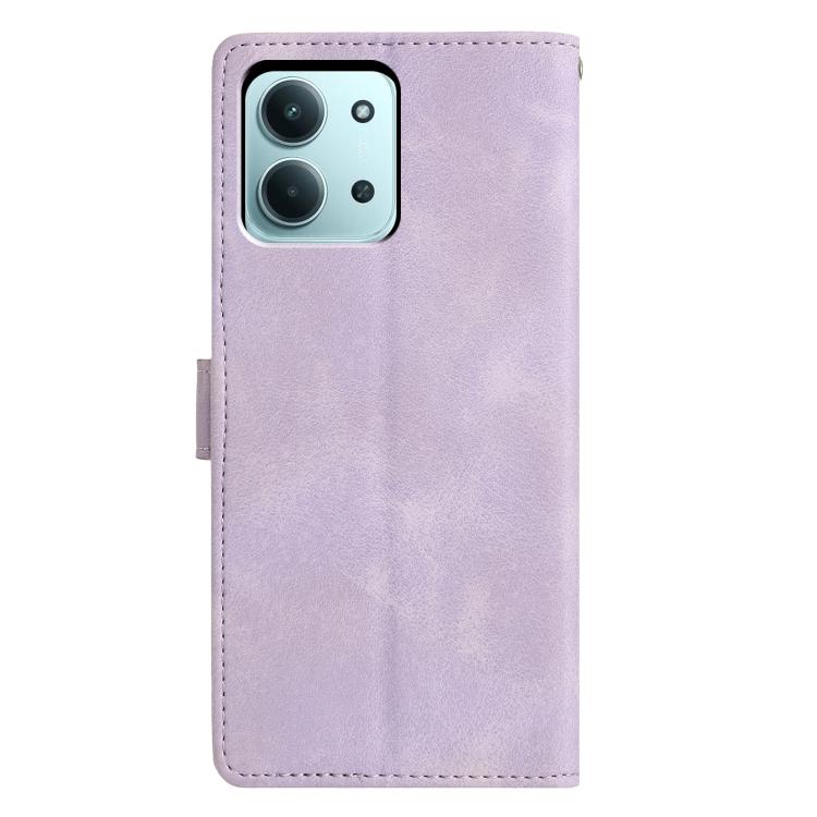 For Redmi 15C 5G / 4G EU 173mm Triangles Embossed Leather Phone Case